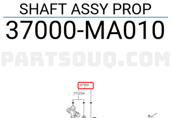 Nissan 37000MA010 SHAFT ASSY PROP