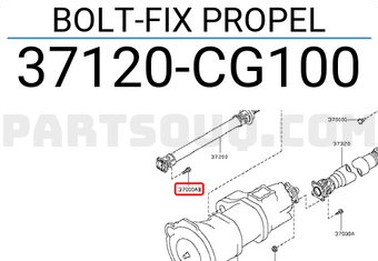 Nissan 37120CG100 BOLT-FIX PROPEL