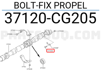 Nissan 37120CG205 BOLT-FIX PROPEL