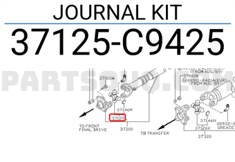Nissan 37125C9425 JOURNAL KIT