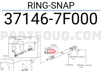 Nissan 371467F000 RING-SNAP
