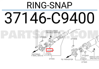 Nissan 37146C9400 RING-SNAP