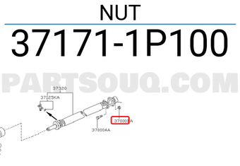 Nissan 371711P100 NUT