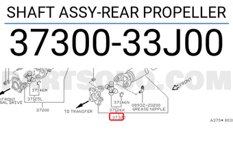 Nissan 3730033J00 SHAFT ASSY-REAR PROPELLER