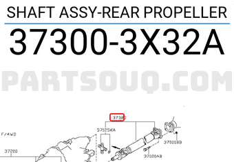 Nissan 373003X32A SHAFT ASSY-REAR PROPELLER