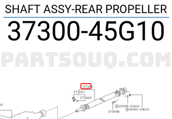 Nissan 3730045G10 SHAFT ASSY-REAR PROPELLER