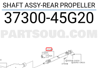 Nissan 3730045G20 SHAFT ASSY-REAR PROPELLER