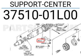 Nissan 3751001L00 SUPPORT-CENTER