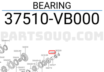 Nissan 37510VB000 BEARING