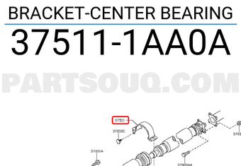 Nissan 375111AA0A BRACKET-CENTER BEARING