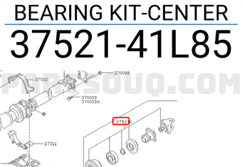 Nissan 3752141L85 BEARING KIT-CENTER