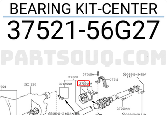 BEARING KIT-CENTER C752156G27 | Nissan Parts | PartSouq