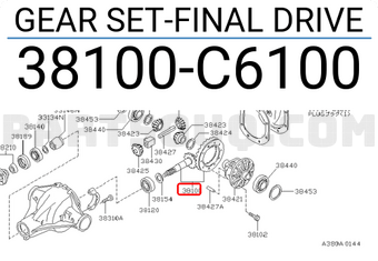 Nissan 38100C6100 GEAR SET-FINAL DRIVE