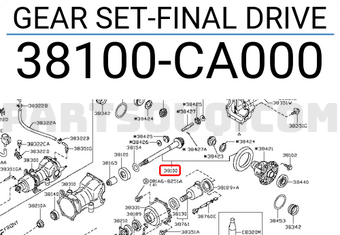 Nissan 38100CA000 GEAR SET-FINAL DRIVE