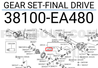 Nissan 38100EA480 GEAR SET-FINAL DRIVE
