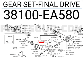 Nissan 38100EA580 GEAR SET-FINAL DRIVE