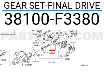 Nissan 38100F3380 GEAR SET-FINAL DRIVE