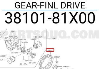 Nissan 3810181X00 GEAR-FINL DRIVE