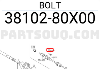 Nissan 3810280X00 BOLT