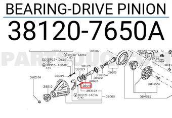 Nissan 381207650A BEARING-DRIVE PINION