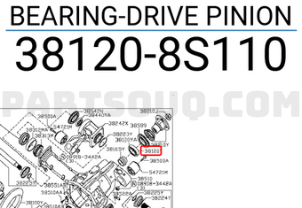 Nissan 381208S110 BEARING-DRIVE PINION