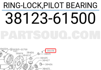 Nissan 3812361500 RING-LOCK,PILOT BEARING
