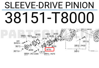 Nissan 38151T8000 SLEEVE-DRIVE PINION
