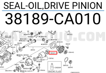 Nissan 38189CA010 SEAL-OIL,DRIVE PINION