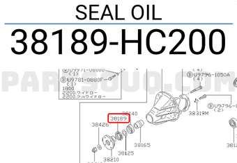 Nissan 38189HC200 SEAL OIL