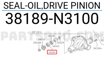 Nissan 38189N3100 SEAL-OIL,DRIVE PINION