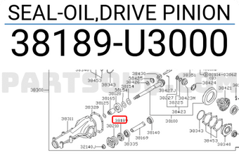 Nissan 38189U3000 SEAL-OIL,DRIVE PINION