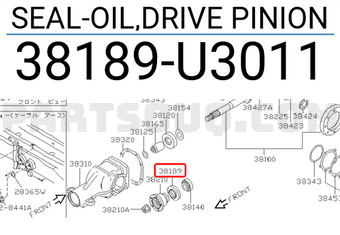 Nissan 38189U3011 SEAL-OIL,DRIVE PINION