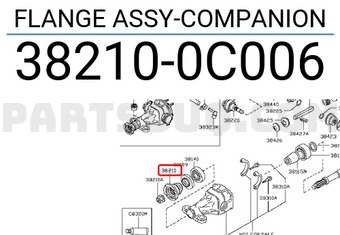 Nissan 382100C006 FLANGE ASSY-COMPANION