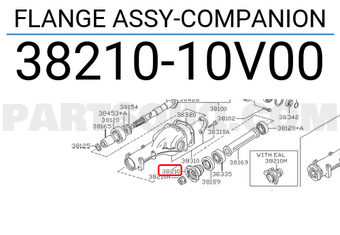 Nissan 3821010V00 FLANGE ASSY-COMPANION