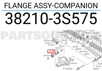 Nissan 382103S575 FLANGE ASSY-COMPANION