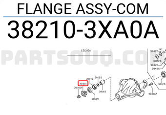 Nissan 382103XA0A FLANGE ASSY-COM