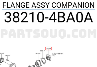 Nissan 382104BA0A FLANGE ASSY COMPANION