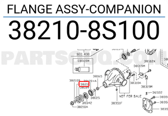 Nissan 382108S100 FLANGE ASSY-COMPANION