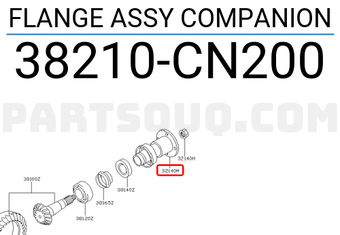 Nissan 38210CN200 FLANGE ASSY COMPANION