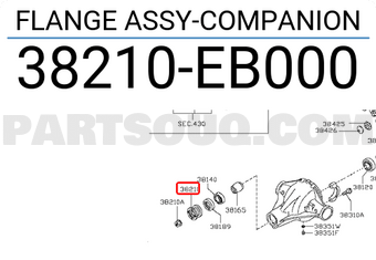 Nissan 38210EB000 FLANGE ASSY-COMPANION
