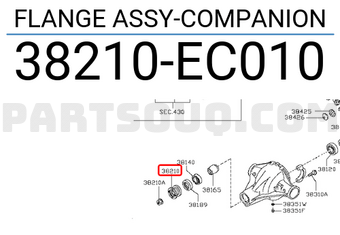 Nissan 38210EC010 FLANGE ASSY-COMPANION