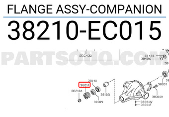 Nissan 38210EC015 FLANGE ASSY-COMPANION