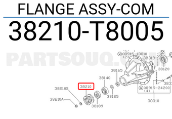 Nissan 38210T8005 FLANGE ASSY-COM
