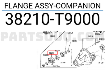 Nissan 38210T9000 FLANGE ASSY-COMPANION