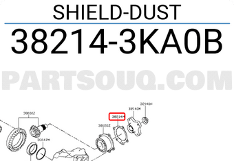 Nissan 382143KA0B SHIELD-DUST