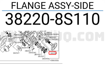 Nissan 382208S110 FLANGE ASSY-SIDE