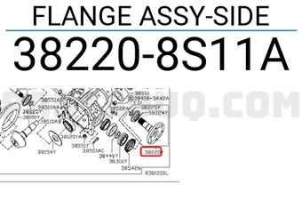 Nissan 382208S11A FLANGE ASSY-SIDE