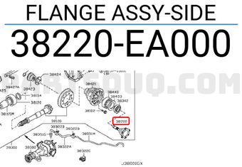 Nissan 38220EA000 FLANGE ASSY-SIDE