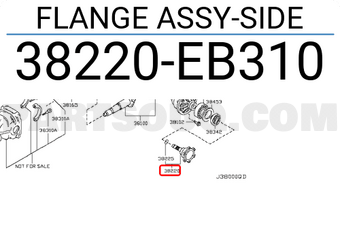 Nissan 38220EB310 FLANGE ASSY-SIDE