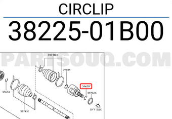 Nissan 3822501B00 CIRCLIP